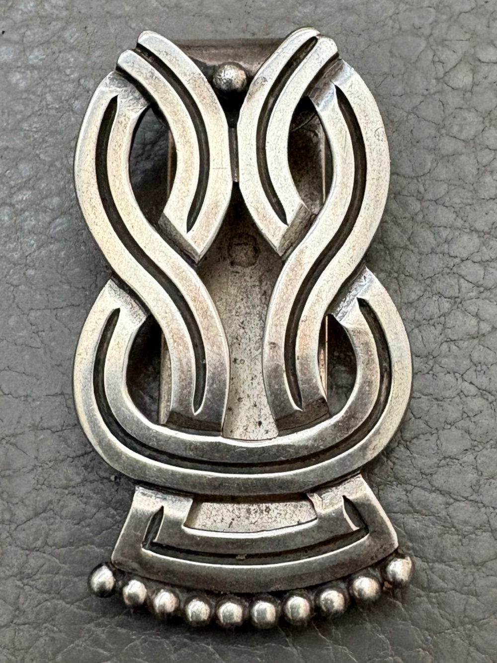 Vintage Los Castillo Taxco Mexican Sterling Silver Money Clip